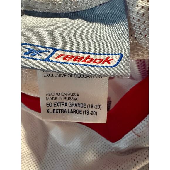 Reebok Yao Ming #11 Houston Rockets NBA Jersey, White & Red, Youth XL (18/20) - Picture 5 of 5